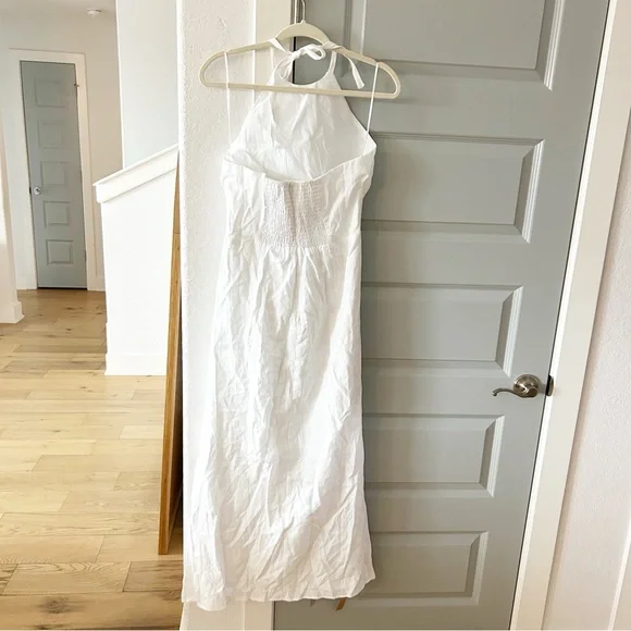 chinese dress ladies Sahara Linen A Line Dress L Neutral Ground S